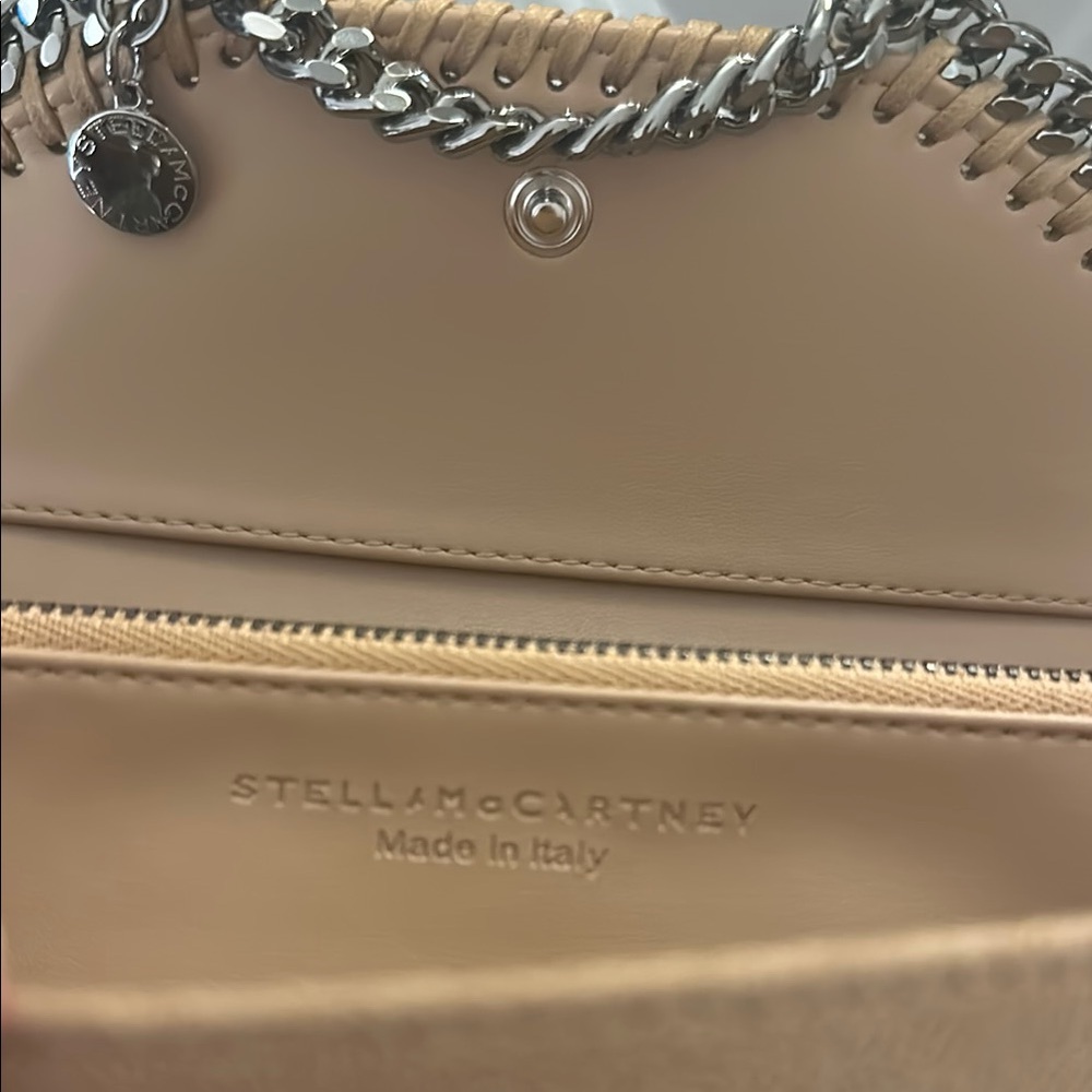 Tan Chain-Embellished Wallet - Picture 3 of 5